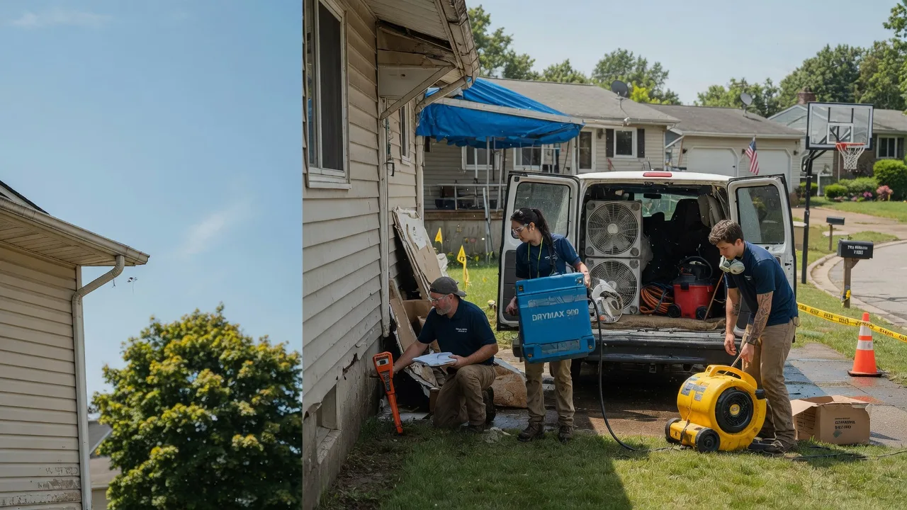 Ceiling Leak Cleanup in University Center, MI near me